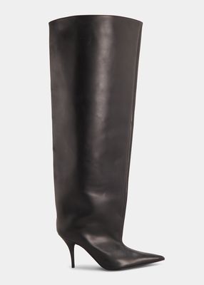Waiders Calf Leather Stiletto Boots