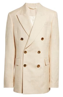 Wales Bonner Andr Double Breasted Blazer in Ivory
