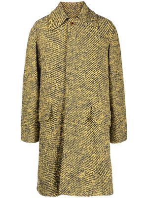 Wales Bonner André single-breasted coat - Yellow