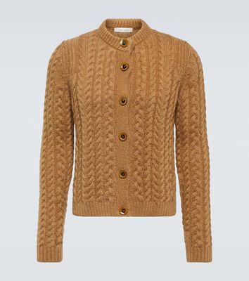 Wales Bonner Cable-knit mohair-blend cardigan