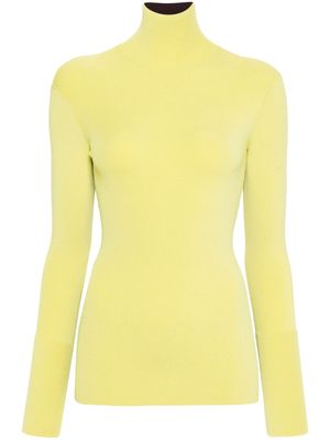 Wales Bonner high-neck long-sleeve top - Yellow