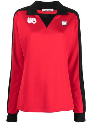 Wales Bonner Home logo-patch T-shirt - Red