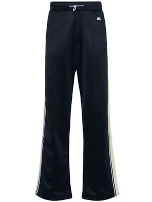 Wales Bonner logo-embroidered straight-leg track pants - Blue