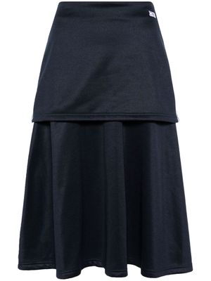 Wales Bonner Mantra tiered skirt - Blue