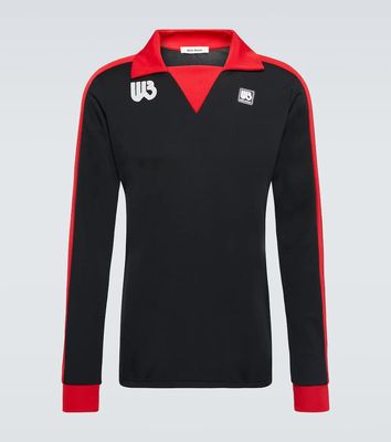 Wales Bonner Paneled jersey polo top