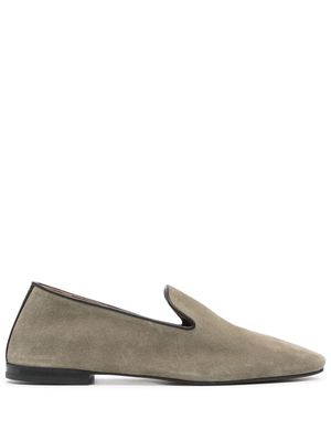 Wales Bonner suede flat slippers - Green