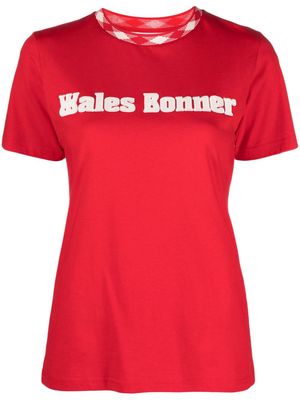 Wales Bonner x Sorbonne organic cotton T-shirt - Red