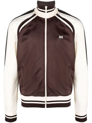 Wales Bonner zip-fastening long-sleeve sweatshirt - Brown