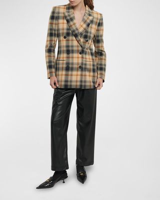 Walter Plaid Double-Breasted Jacket
