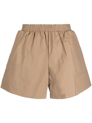 Walter Van Beirendonck Basic elasticated-waist shorts - Neutrals