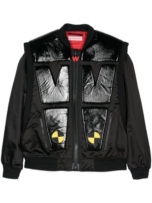 Walter Van Beirendonck Crash padded bomber jacket - Black