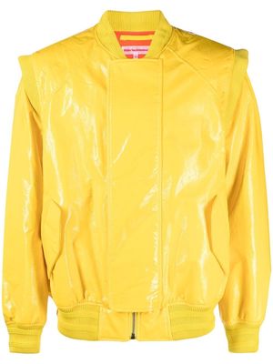 Walter Van Beirendonck removable sleeves bomber jacket - Yellow