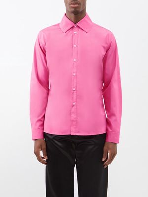 Walter Van Beirendonck - Star Cotton-poplin Shirt - Mens - Pink