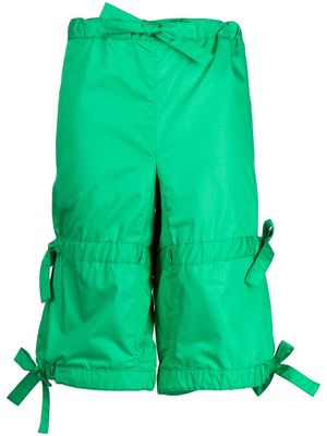 Walter Van Beirendonck Star strap-detailed shorts - Green
