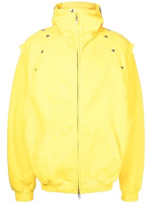 Walter Van Beirendonck stud embellished jacket - Yellow