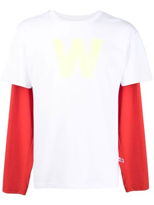 Walter Van Beirendonck W_Sleeves logo-print t-shirt - White