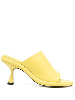Wandler 85mm open-toe mules - Yellow