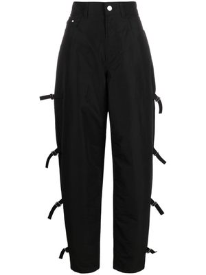 Wandler buckle-detail tapered trousers - Black