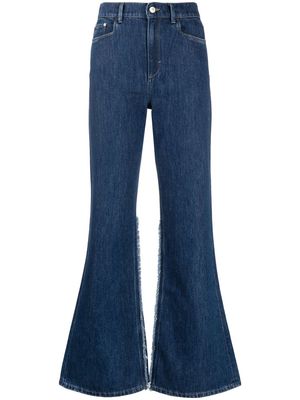Wandler Daisy high-rise flared jeans - Blue