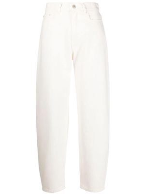 Wandler five-pocket organic-cotton tapered trousers - Neutrals