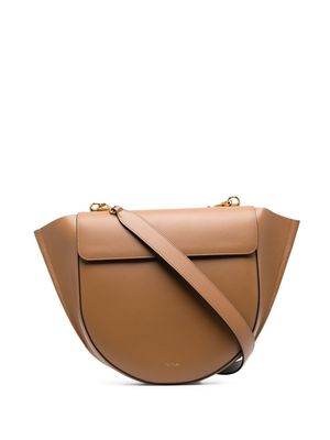 Wandler Hortensia foil-print tote bag - Brown