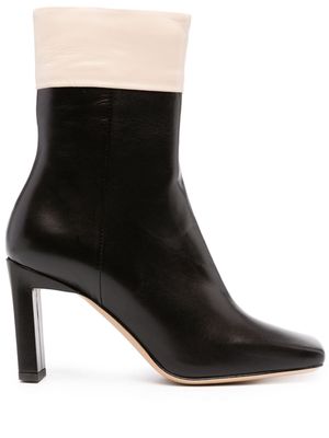 Wandler Isa 85mm leather ankle boots - Black