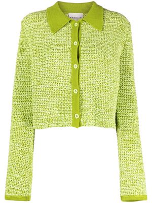 Wandler knitted organic cotton cardigan - Green