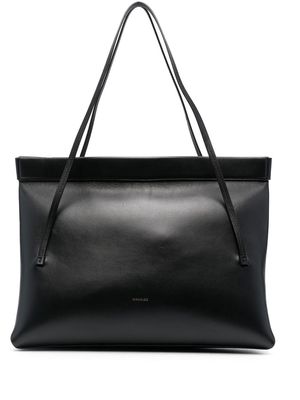Wandler large flat-handle tote bag - Black
