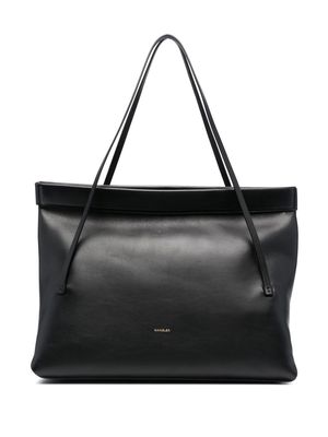 Wandler logo-detail leather shoulder bag - Black