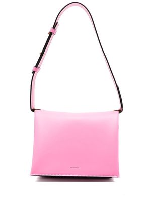 Wandler logo-detail leather shoulder bag - Pink