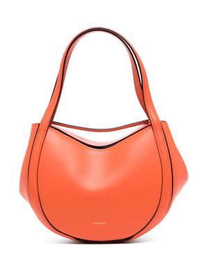 Wandler mini Lin leather tote bag - Orange