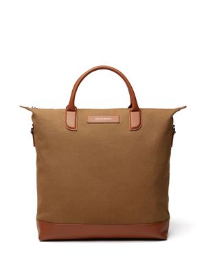 WANT Les Essentiels logo-patch cotton tote bag - Brown