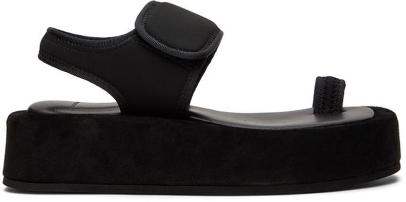 WARDROBE.NYC Black Nylon Flat Sandals