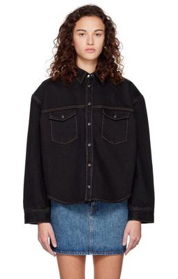 WARDROBE.NYC Black Oversized Denim Jacket