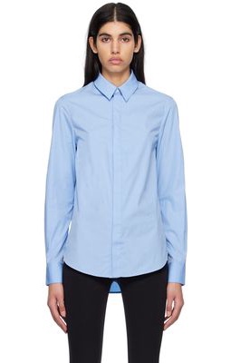 WARDROBE.NYC Blue Spread Collar Shirt
