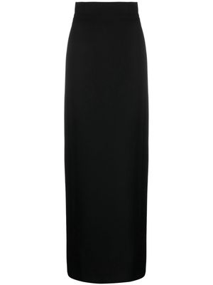 WARDROBE.NYC Column high-waist wool skirt - Black