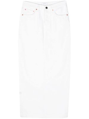 WARDROBE.NYC Denim Column maxi skirt - White