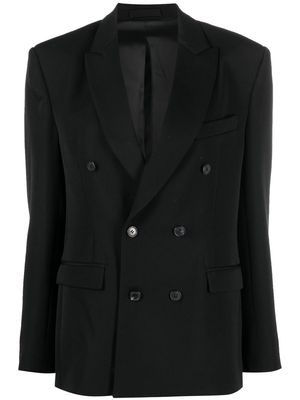WARDROBE.NYC double-breasted wool blazer - Black