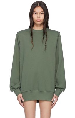 WARDROBE.NYC Green Cotton Sweatshirt