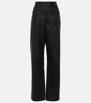 Wardrobe.NYC High-rise leather wide-leg pants