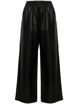 WARDROBE.NYC high-waist wide-leg trousers - Black