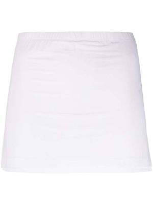 WARDROBE.NYC layered-design straight skirt - White