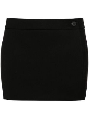 WARDROBE.NYC low-rise wool miniskirt - Black