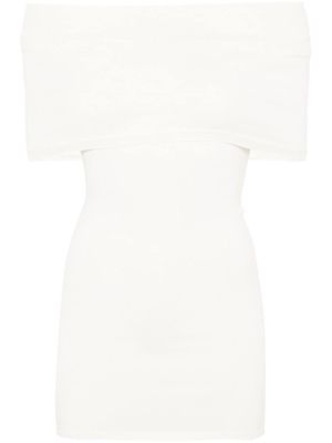 WARDROBE.NYC off-shoulder mini dress - White