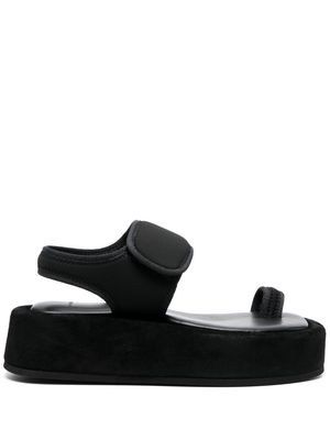 WARDROBE.NYC platform 50mm leather sandals - Black