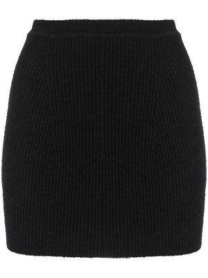 WARDROBE.NYC ribbed-knit mini skirt - Black