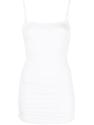 WARDROBE.NYC ruched-detailing sleeveless dress - White