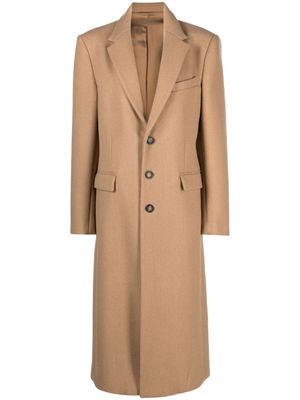 WARDROBE.NYC single-breasted wool coat - Neutrals