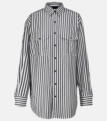 Wardrobe.NYC Striped cotton poplin shirt dress