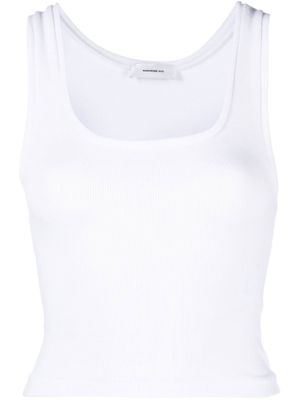 WARDROBE.NYC White Sleeveless Vest Top